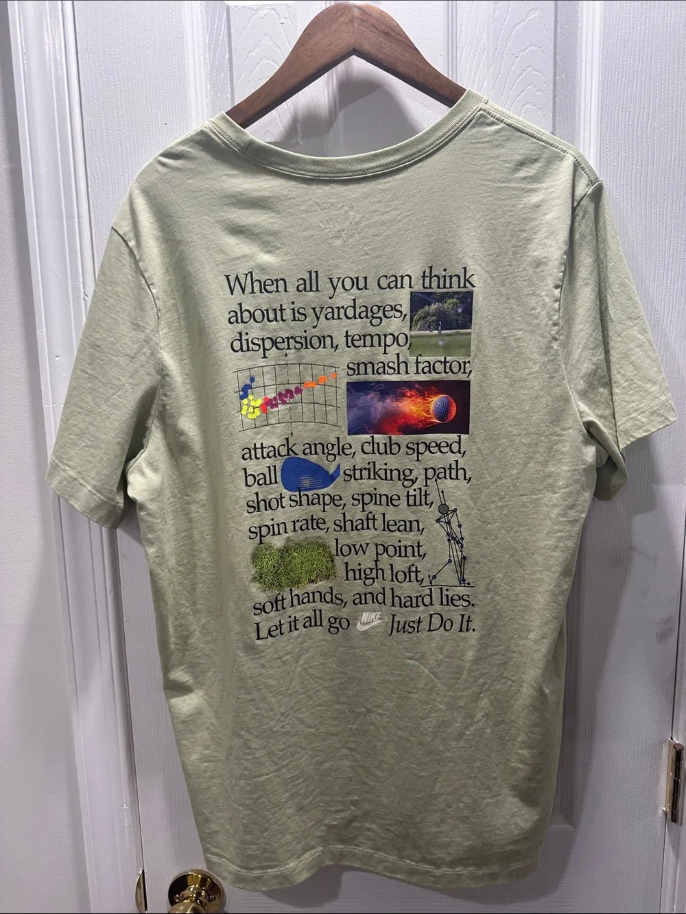 Nike Golf Short Sleeve Tee in Light Sage Green